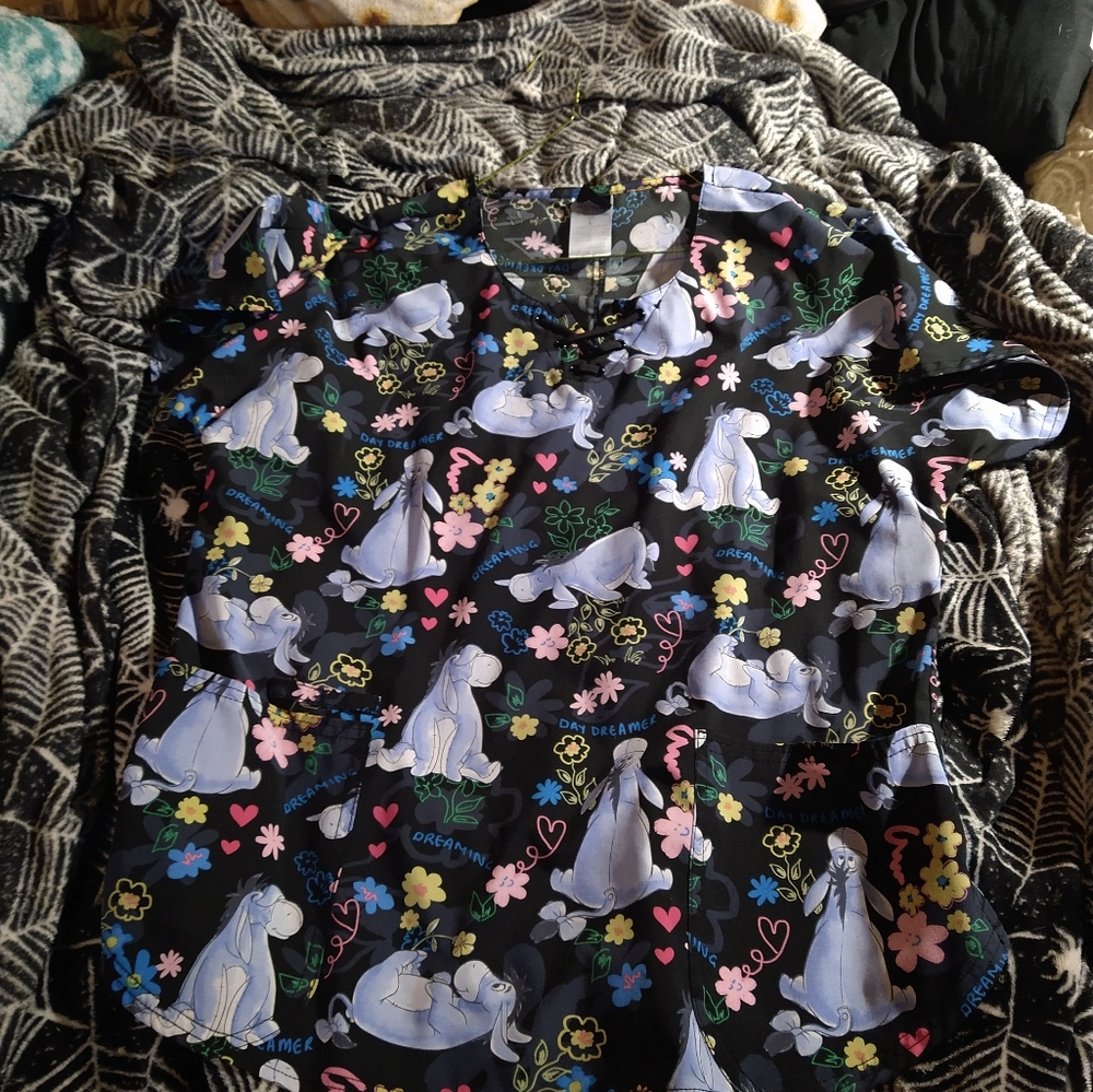 Disney's Eeyore scrub top